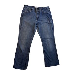 Levi's 515‎ Jeans Women's 14 Bootcut Med Wash Raw Hem Boho Western Rodeo